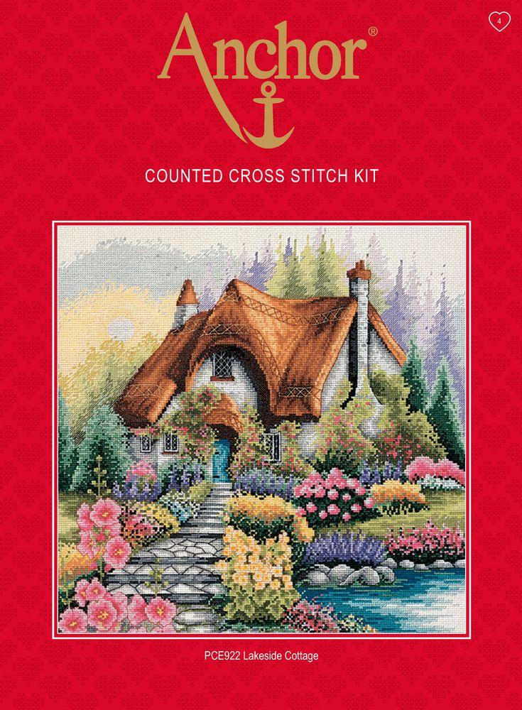 Cross Stitch Kit Anchor - Lakeside Cottage - Luca-S Cross Stitch Kits
