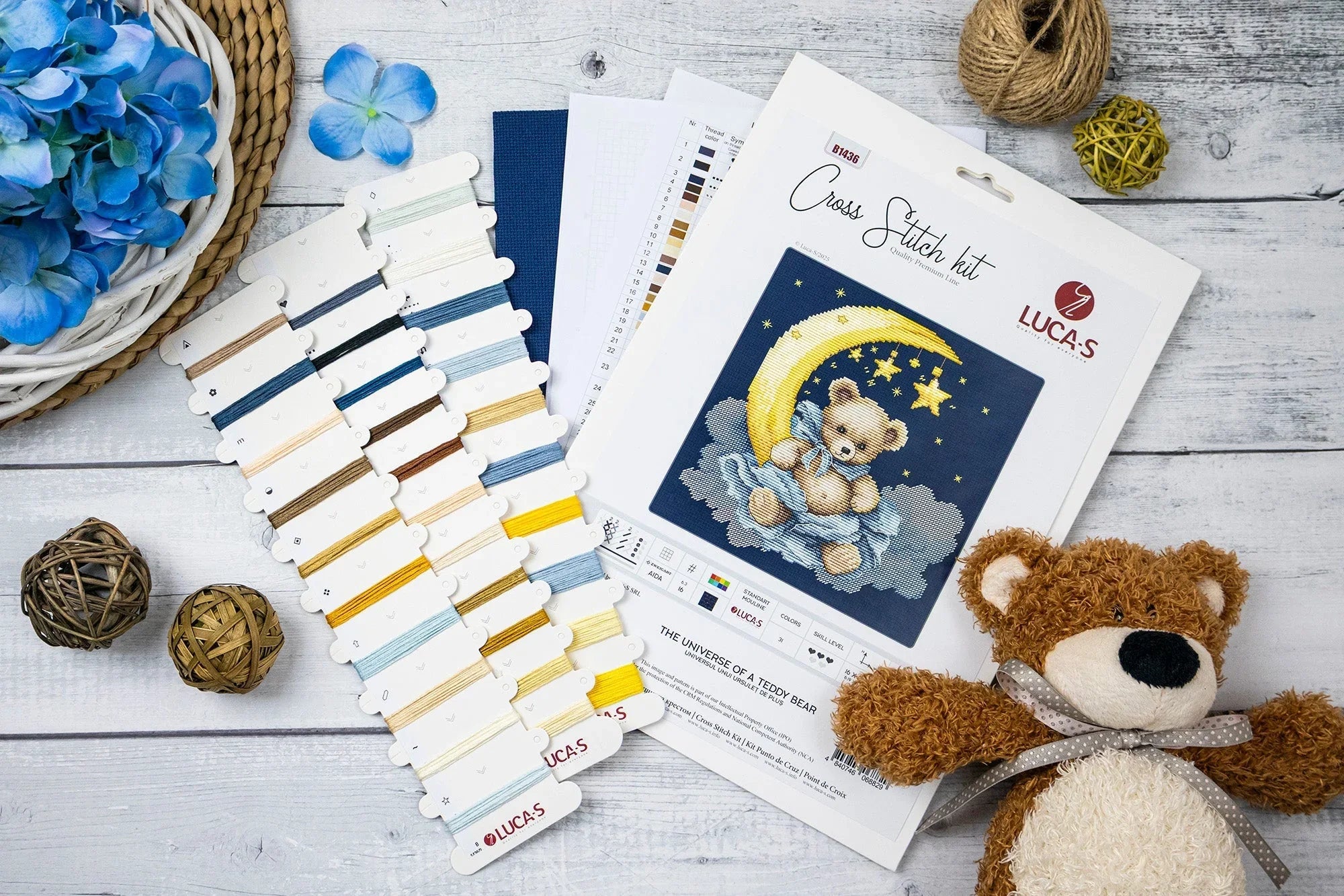 Cross Stitch Kit Luca-S - The Universe of a Teddy Bear, ,B1436