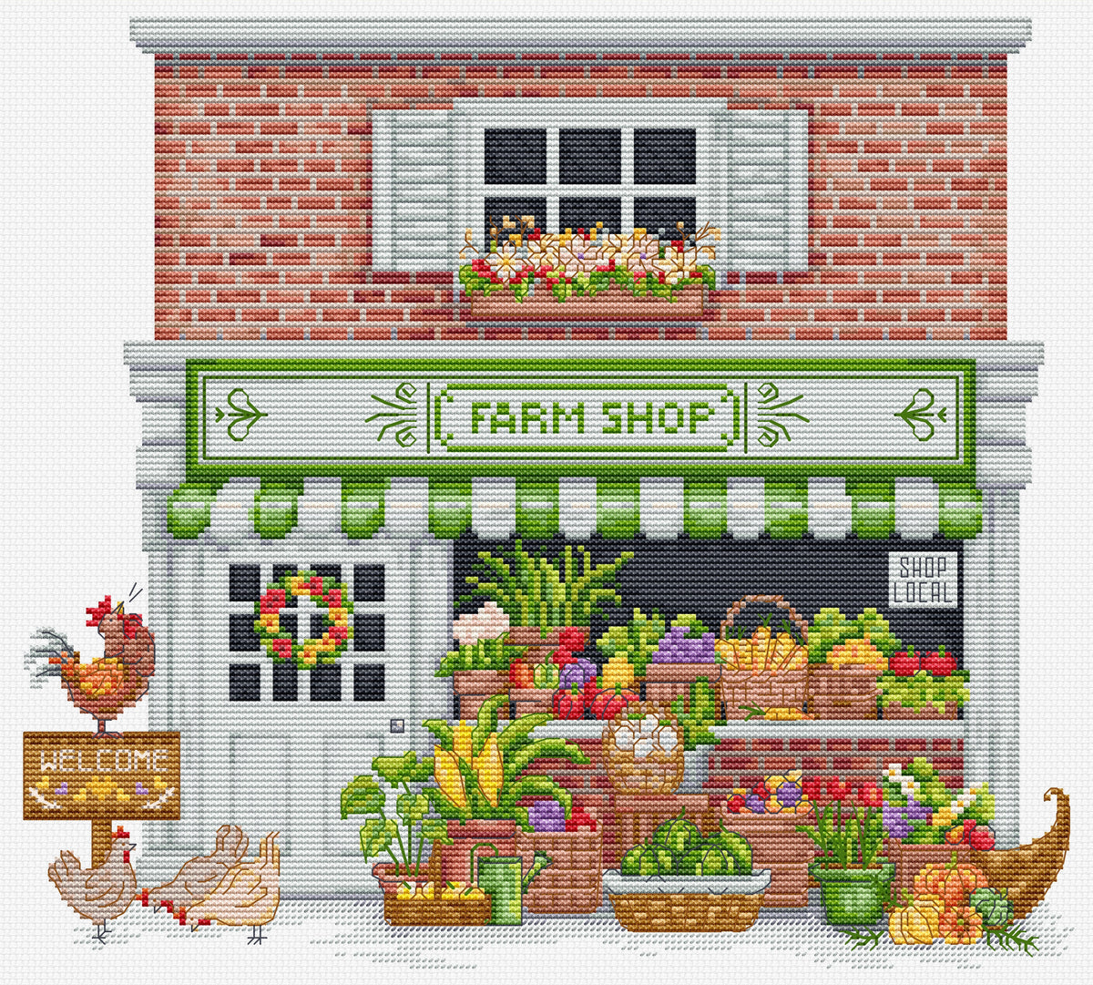 Cross Stitch Kit Luca-S - Farm Shop, B1448