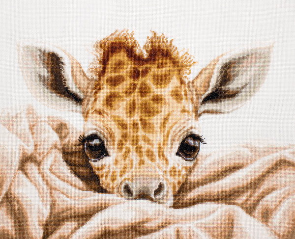 Cross Stitch Kit Luca-S - The Baby Giraffe, B2425 cross-stitch-kit-luca-s-the-baby-giraffe-b2425