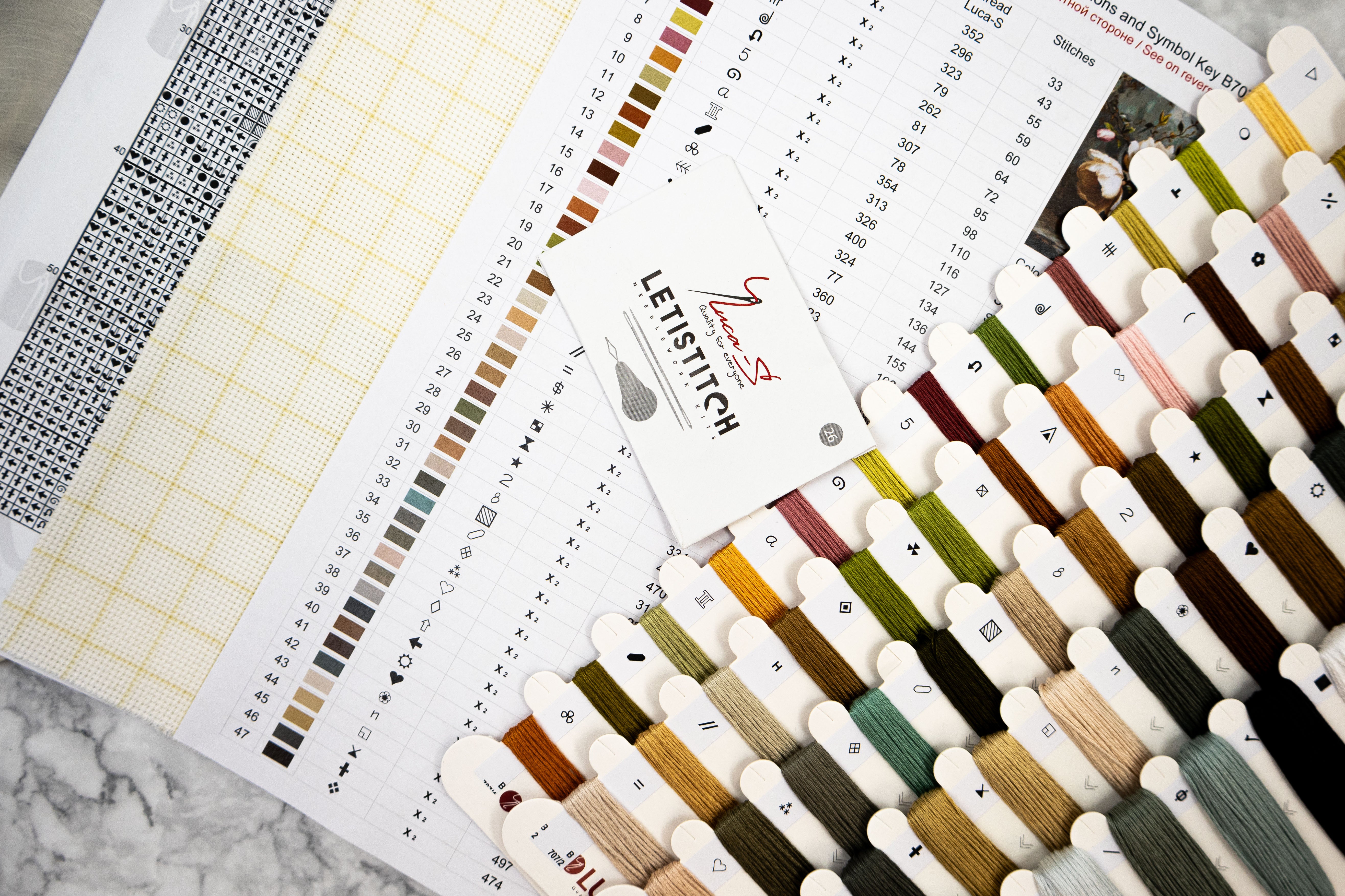 Cross Stitch Kit Luca-S GOLD - The Mysterious Magnolias, B707