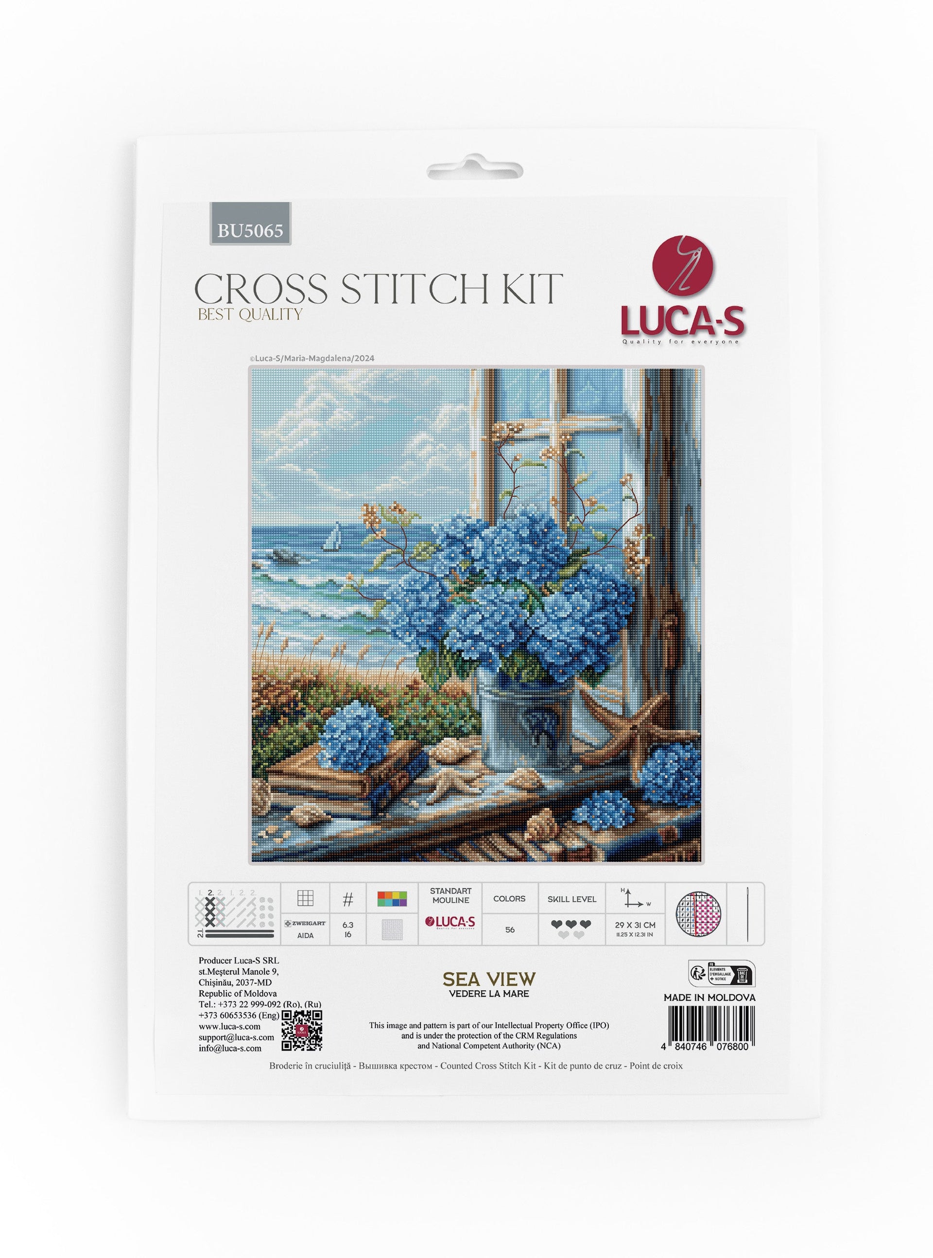 Cross Stitch Kit Luca-S - Sea View , BU5065