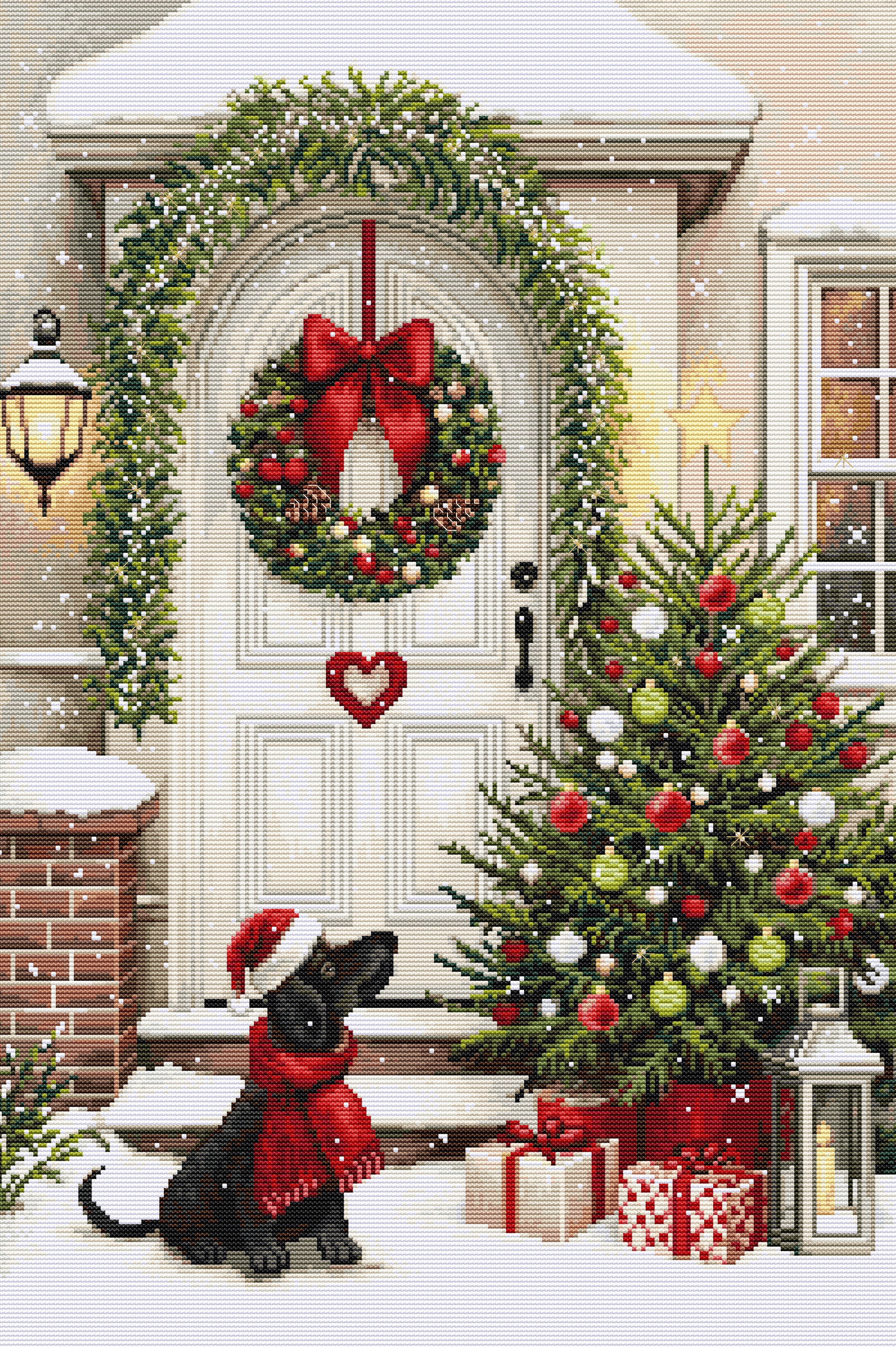 Cross Stitch Kit Luca-S - Waiting for Christmas, BU5099