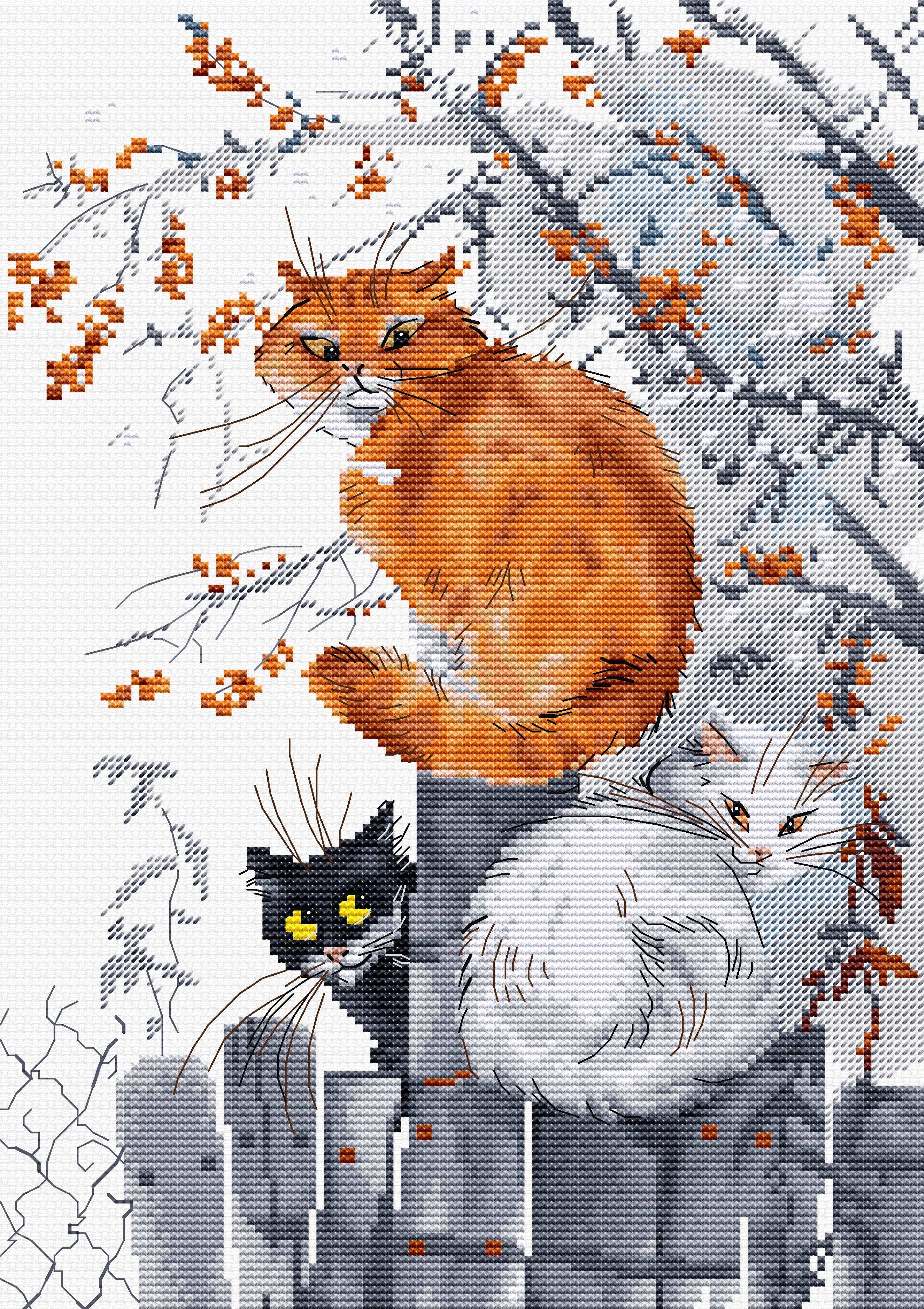 Cross Stitch Kit HobbyJobby - Sea Buckthorn
