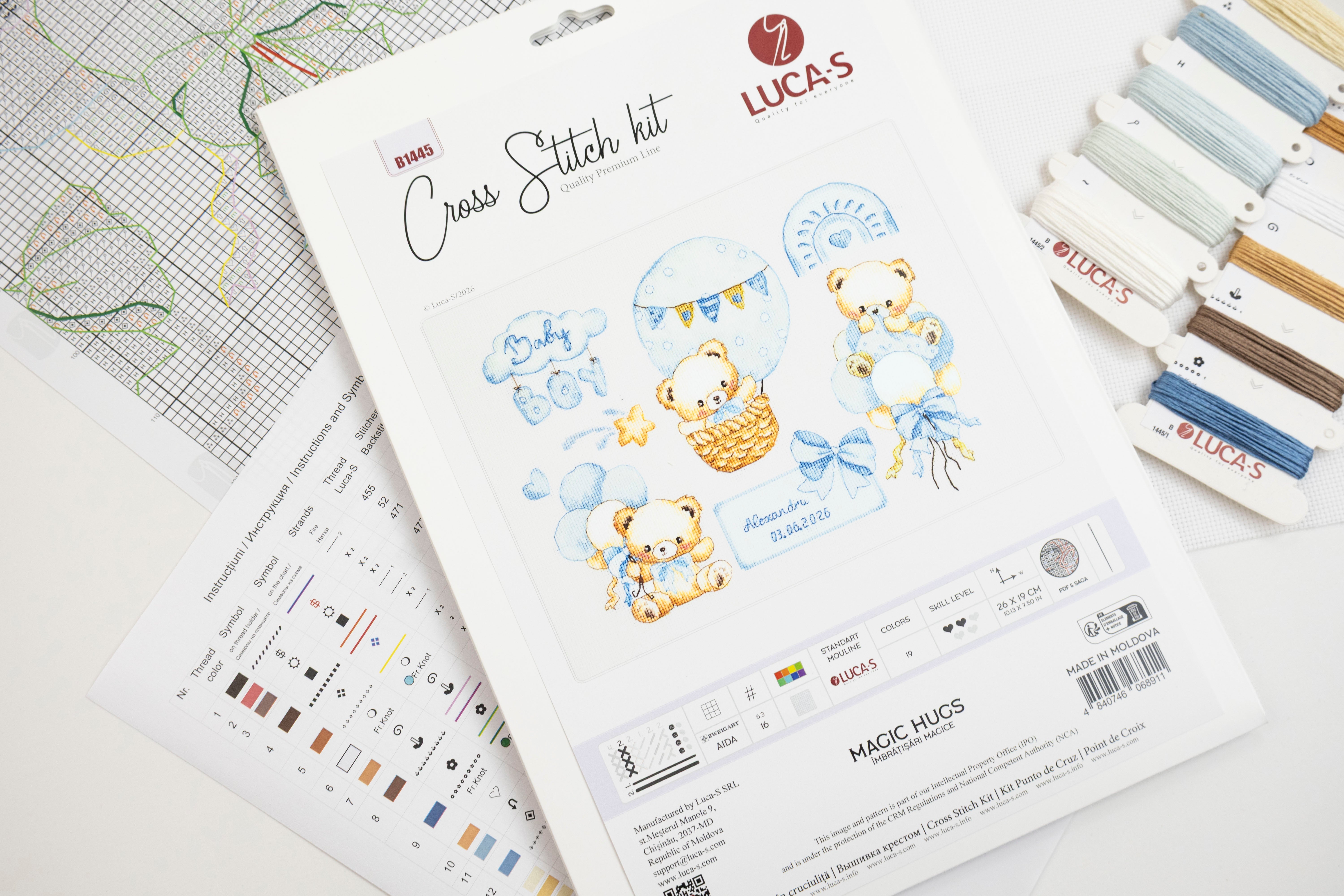 Cross Stitch Kit Luca-S - Magic Hugs, B1445
