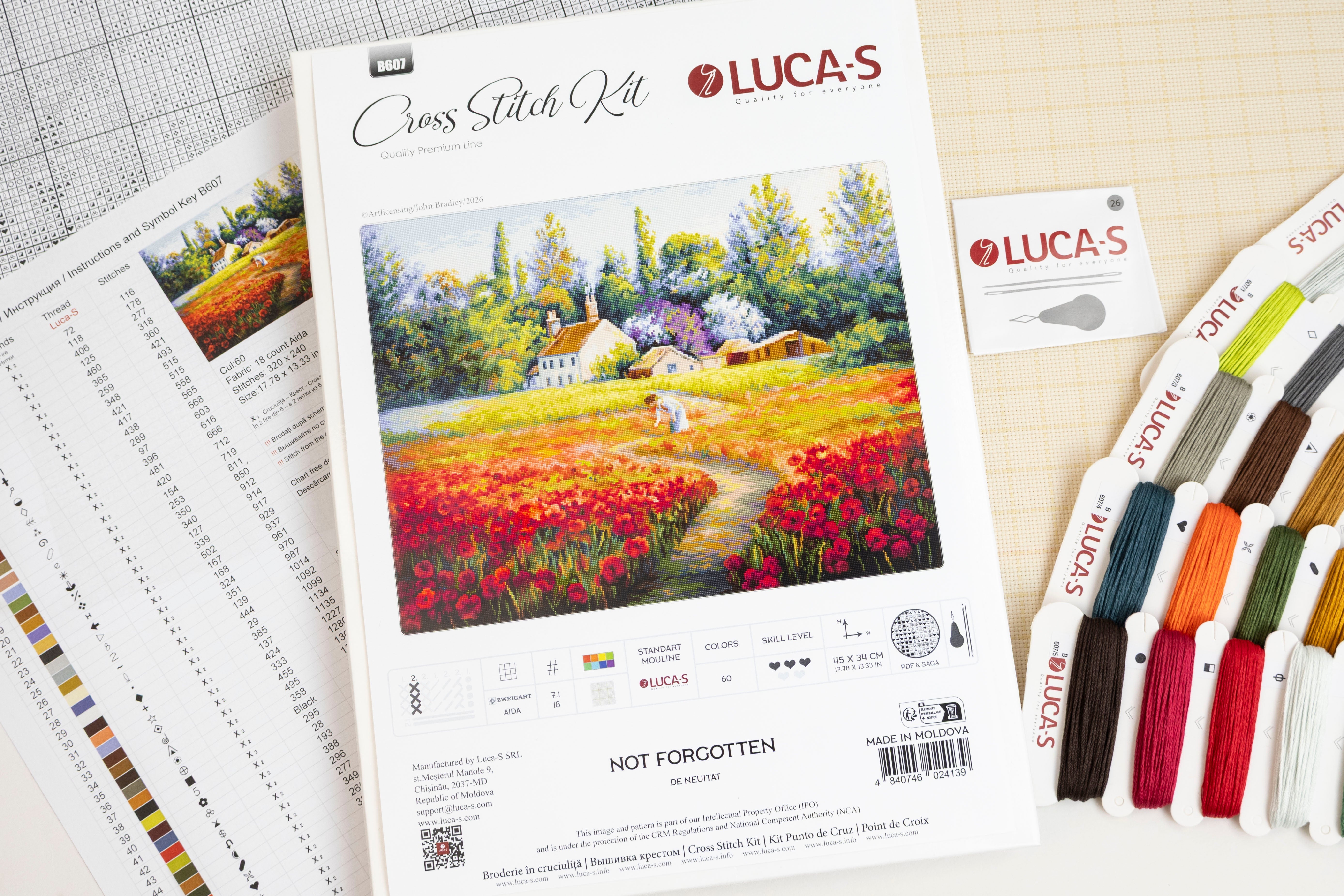 Cross Stitch Kit Luca-S - Not Forgotten, B607