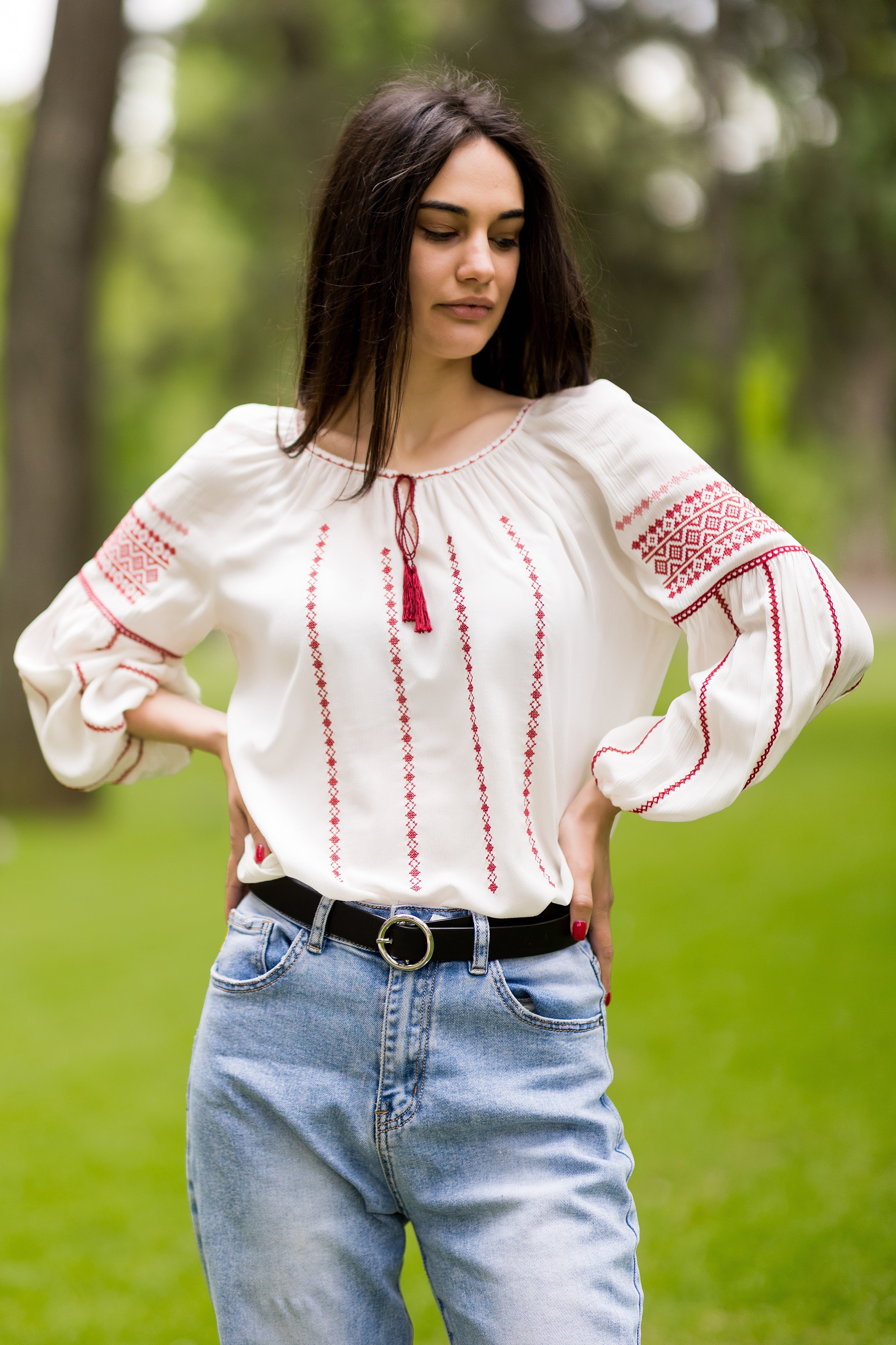 Romanian Traditional Blouse, F204