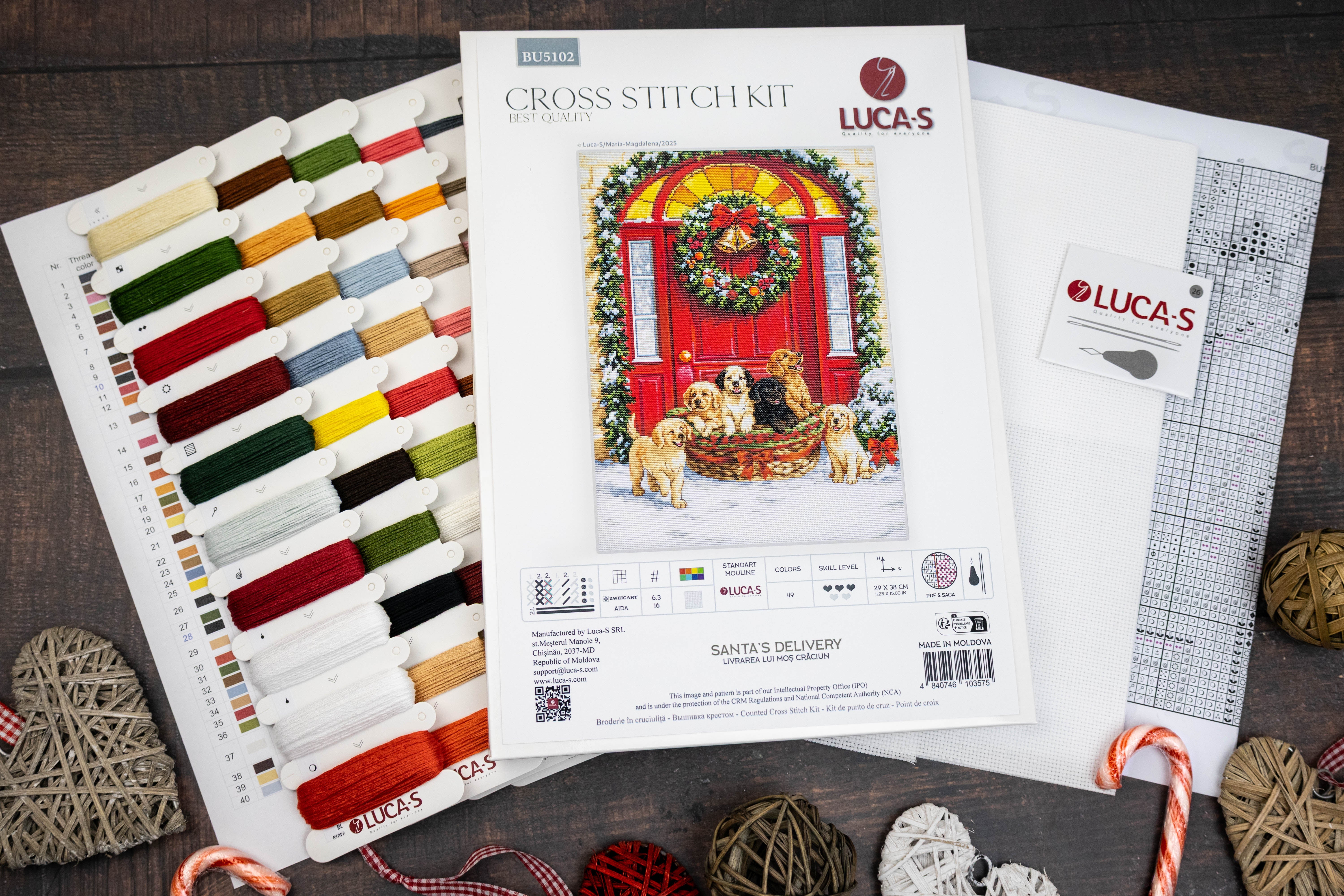 Cross Stitch Kit Luca-S - Santa's Delivery, BU5102