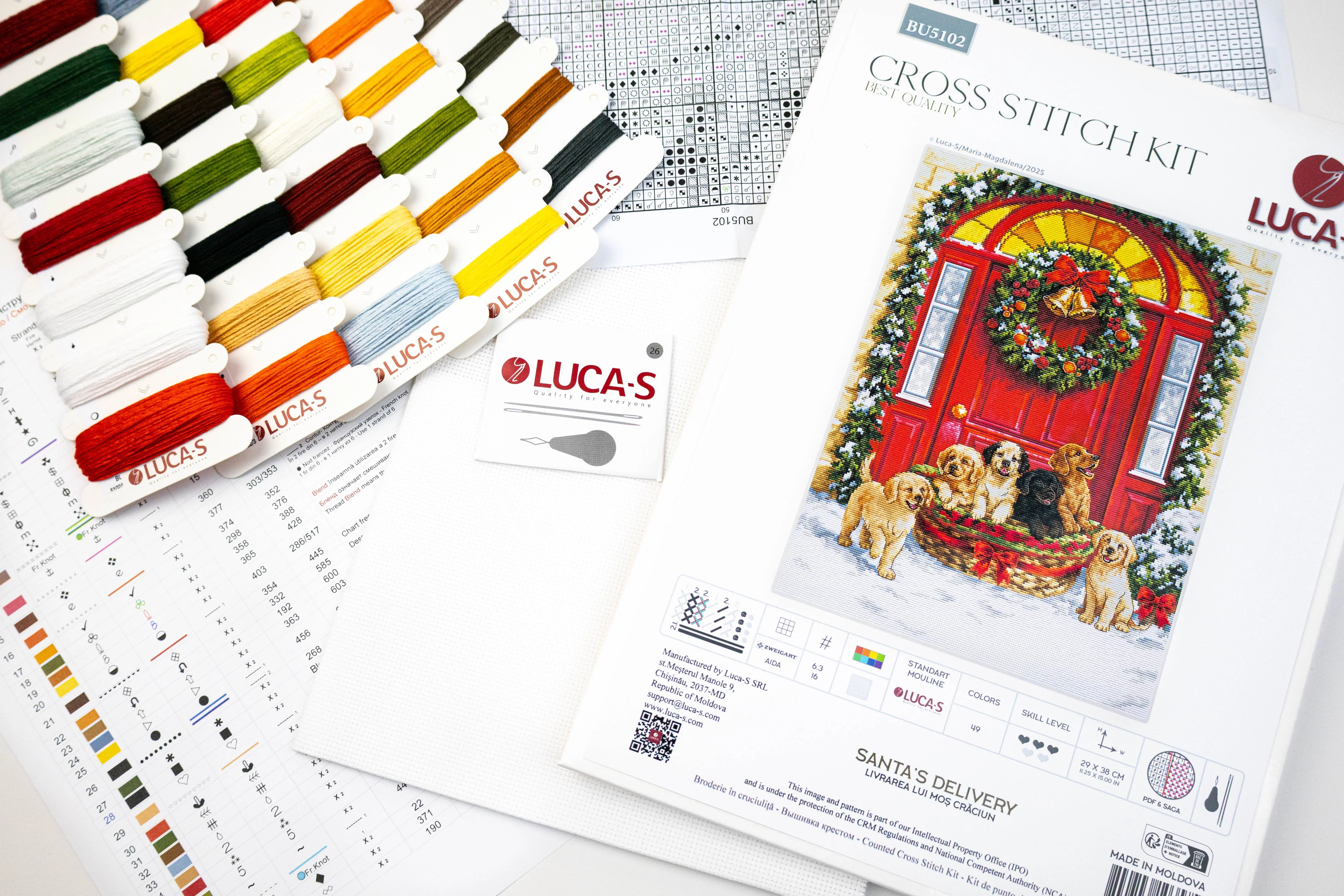Cross Stitch Kit Luca-S - Santa's Delivery, BU5102