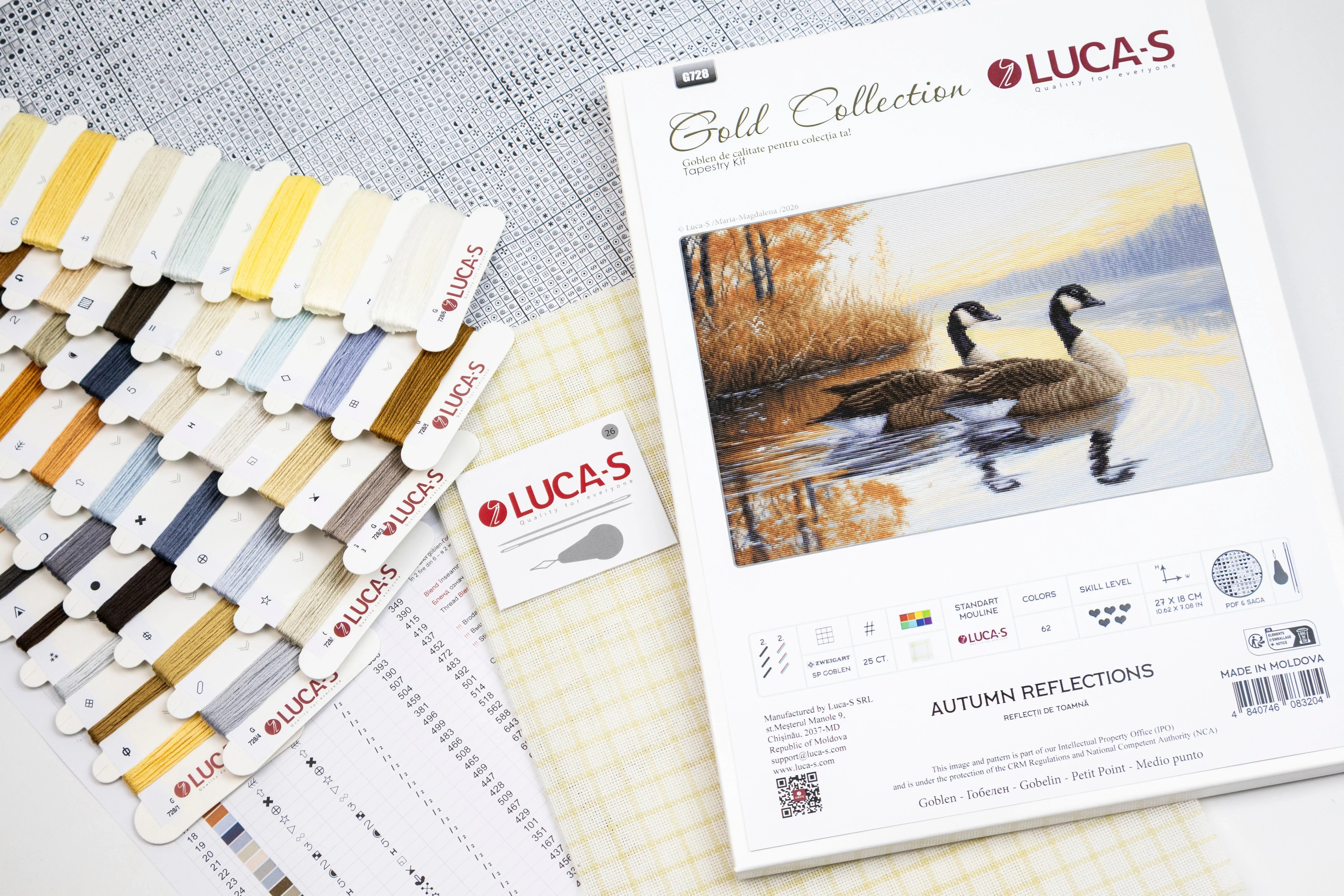 autumnページ Petit Point Kit Luca-S GOLD - Autumn Reflections, G728