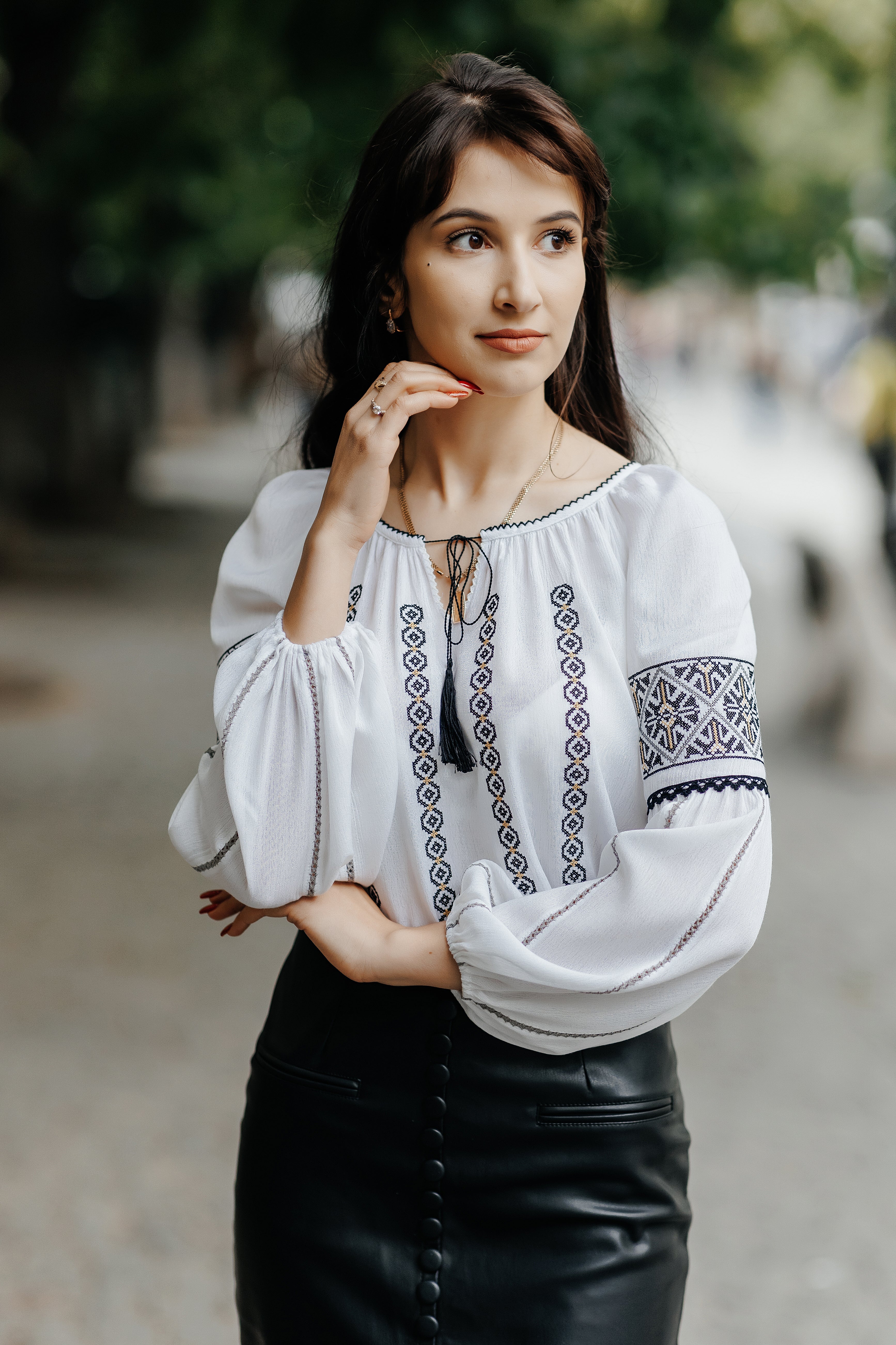 Romanian Traditional Blouse, F223