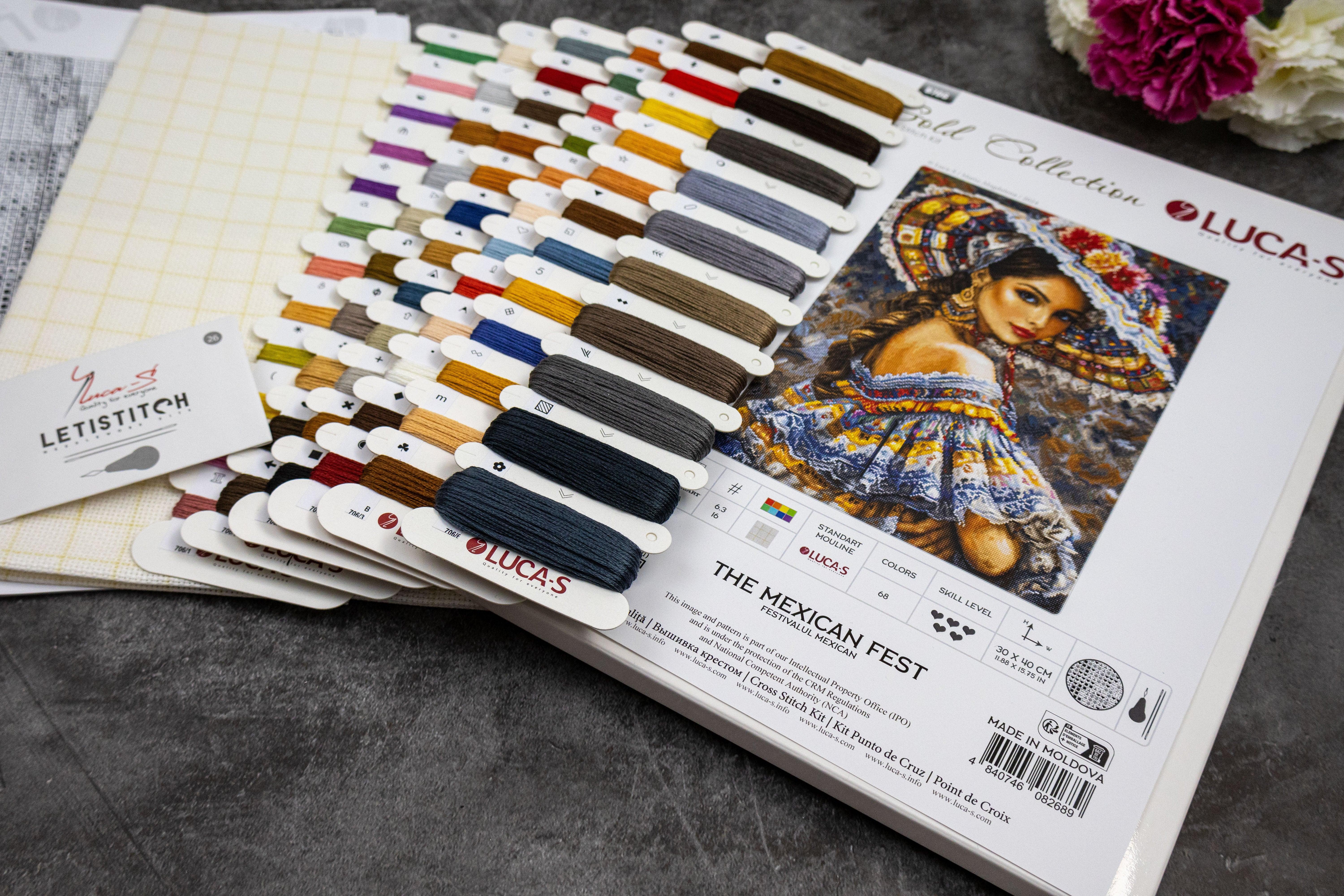 Cross Stitch Kit Luca-S GOLD - The Mexican Fest, B706