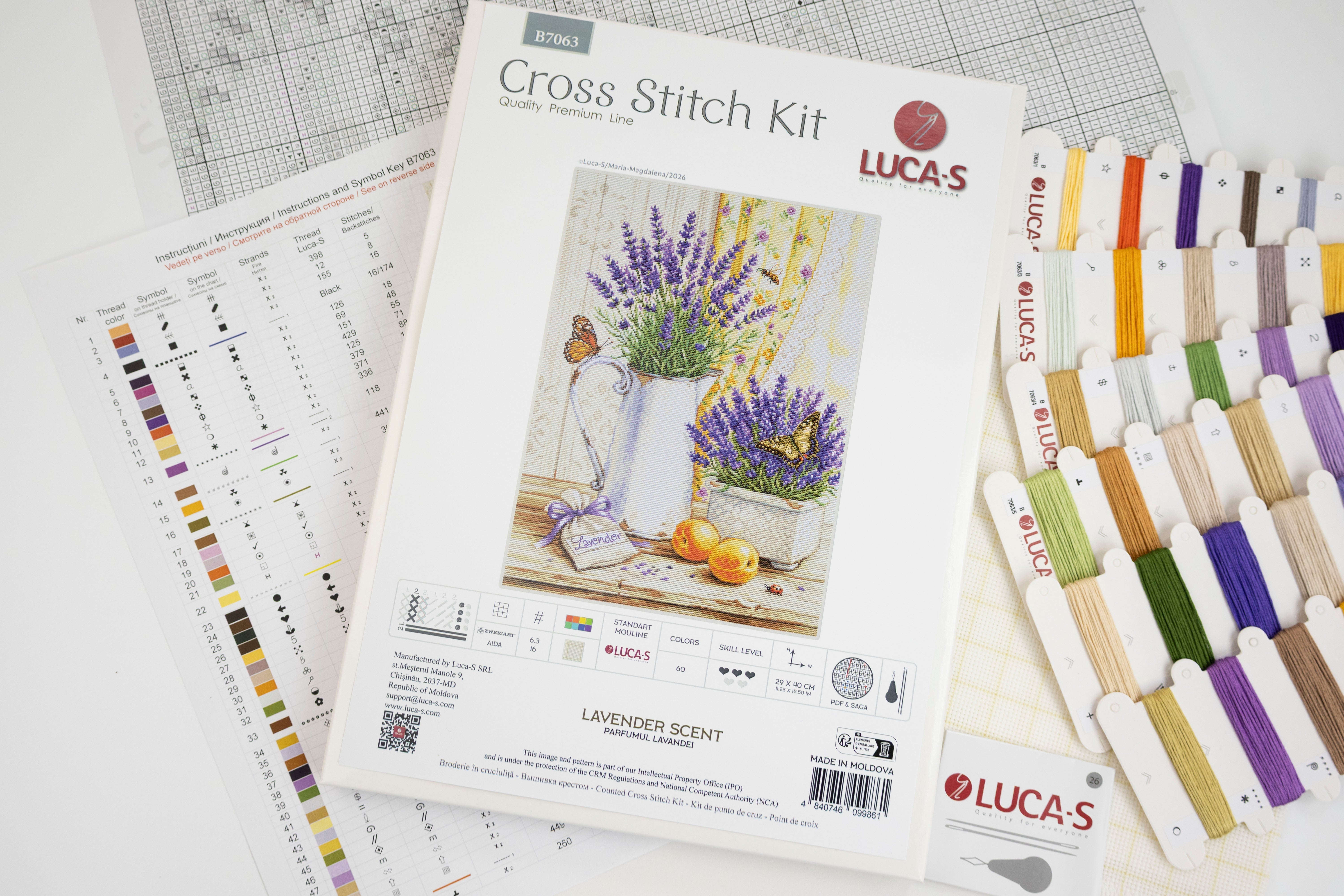 Cross Stitch Kit Luca-S - Lavender Scent, B7063