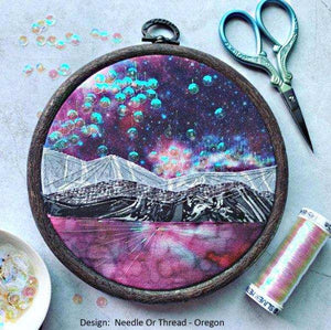 Brown Embroidery Round Hoop - Nurge Flexible Hoop, Round Cross Stitch Hoop Hoops - HobbyJobby