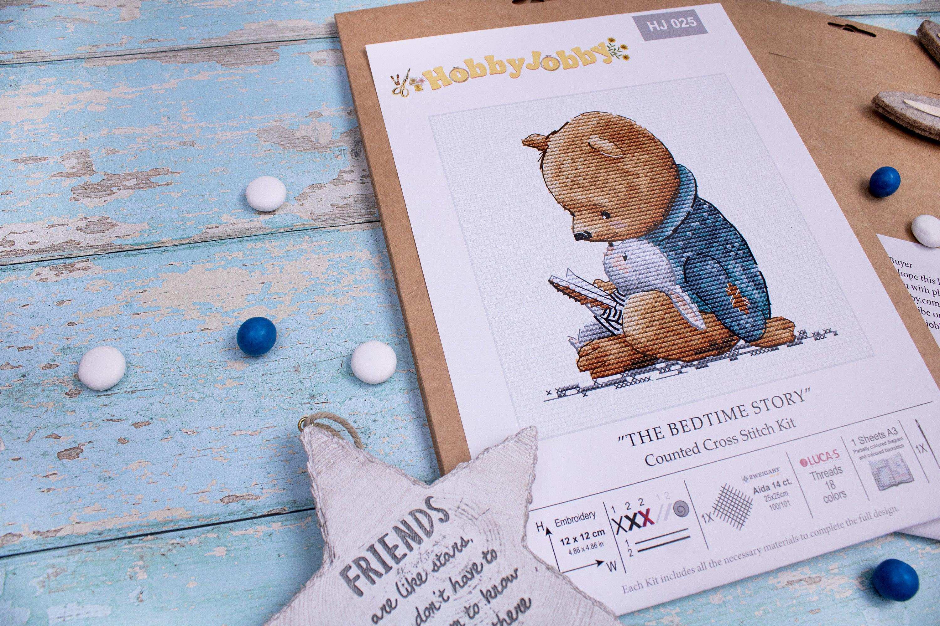 Cross Stitch Kit HobbyJobby - The Bedtime Story HobbyJobby Cross Stitch Kits - HobbyJobby