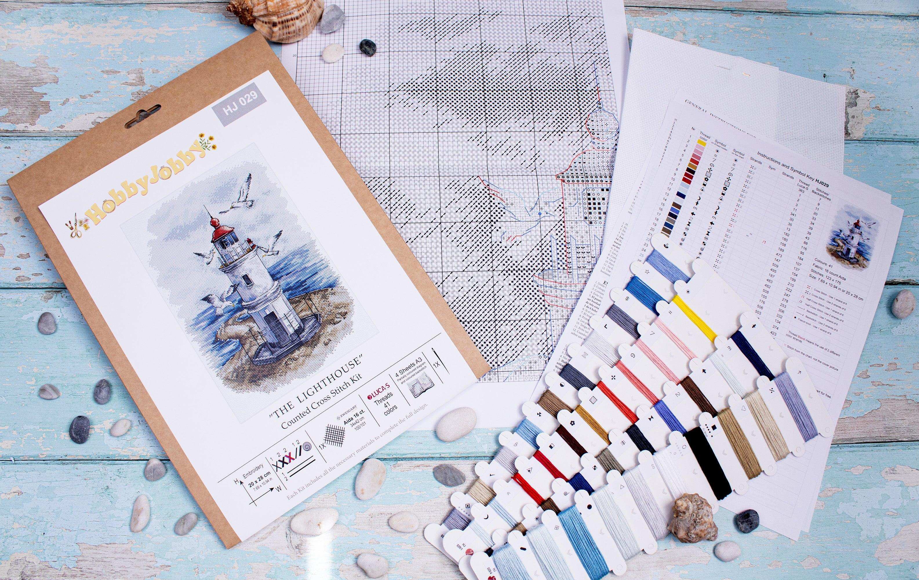 Cross Stitch Kit HobbyJobby - The Lighthouse HobbyJobby Cross Stitch Kits - HobbyJobby