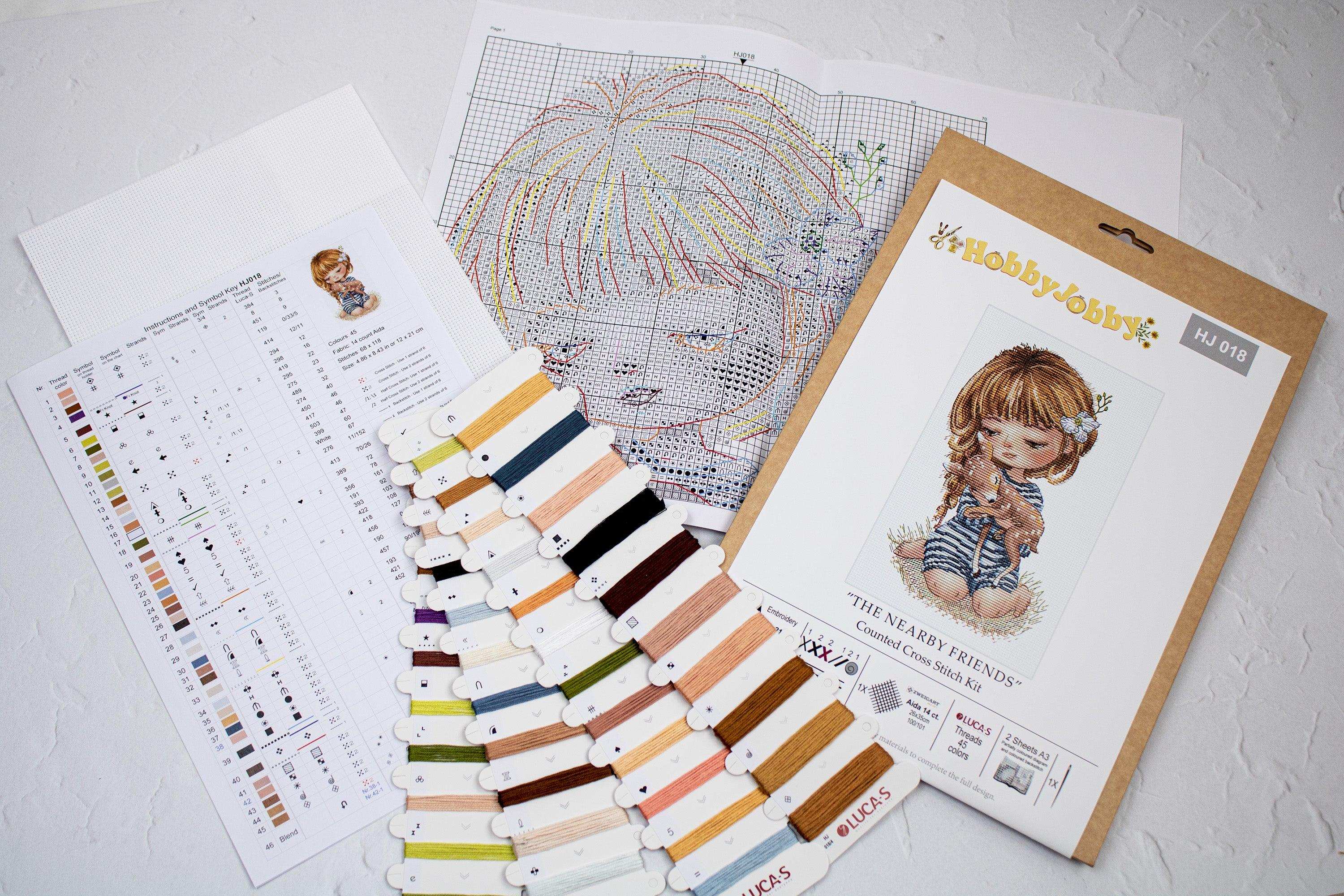 Cross Stitch Kit HobbyJobby - The Nearby Friends HobbyJobby Cross Stitch Kits - HobbyJobby
