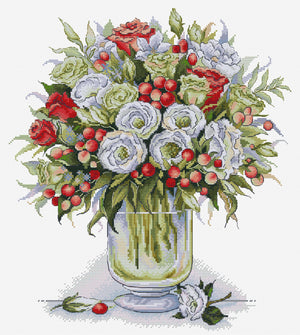 Cross Stitch Kit HobbyJobby - The Passion Bouquet HobbyJobby Cross Stitch Kits - HobbyJobby