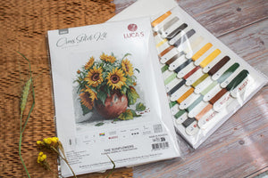 Cross Stitch Kit Luca-S - B7021, The Sunflowers - Luca-S Cross Stitch Kits