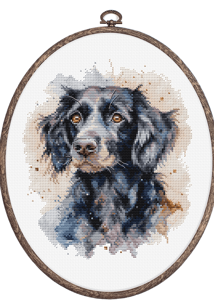Cross Stitch Kit with Hoop Included Luca-S - BC213 The Border Collie - Luca-S Cross Stitch Kits