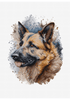 Cross Stitch Kit with Hoop Included Luca-S - BC214 The German Shepherd - Luca-S Cross Stitch Kits