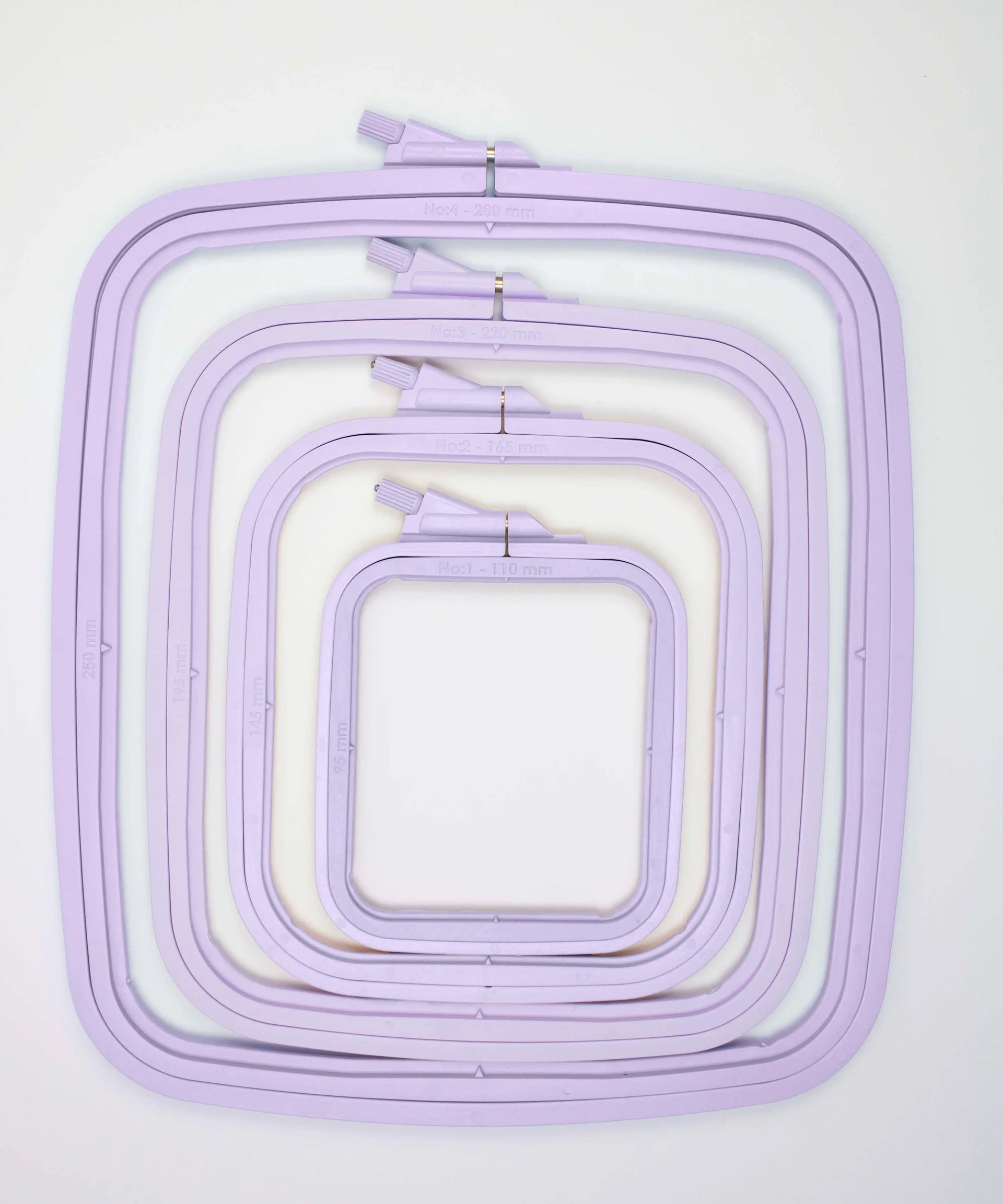 Cross Stitch Square Hoop, Purple - Nurge Embroidery Hoop Hoops - HobbyJobby
