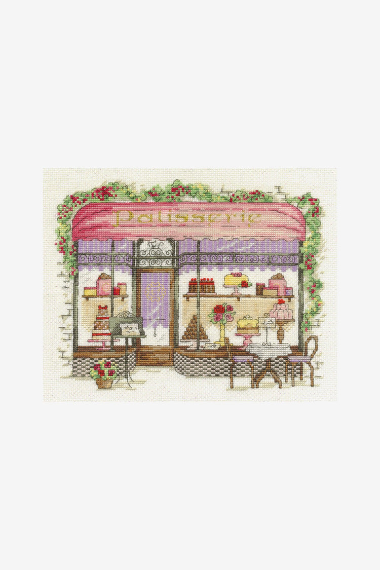 DMC Cross Stitch Kit - Cake Shop, BK1542 Cross Stitch Kits - HobbyJobby