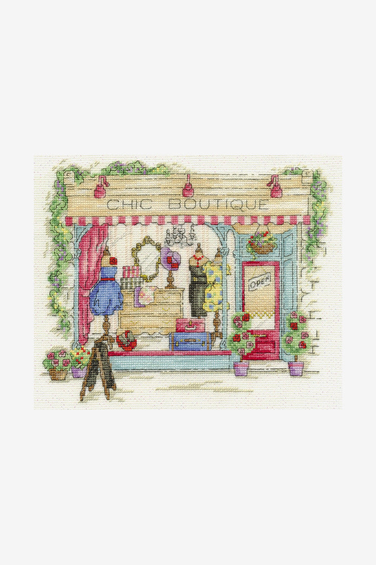 DMC Cross Stitch Kit - Chic Boutique, BK1543 Cross Stitch Kits - HobbyJobby