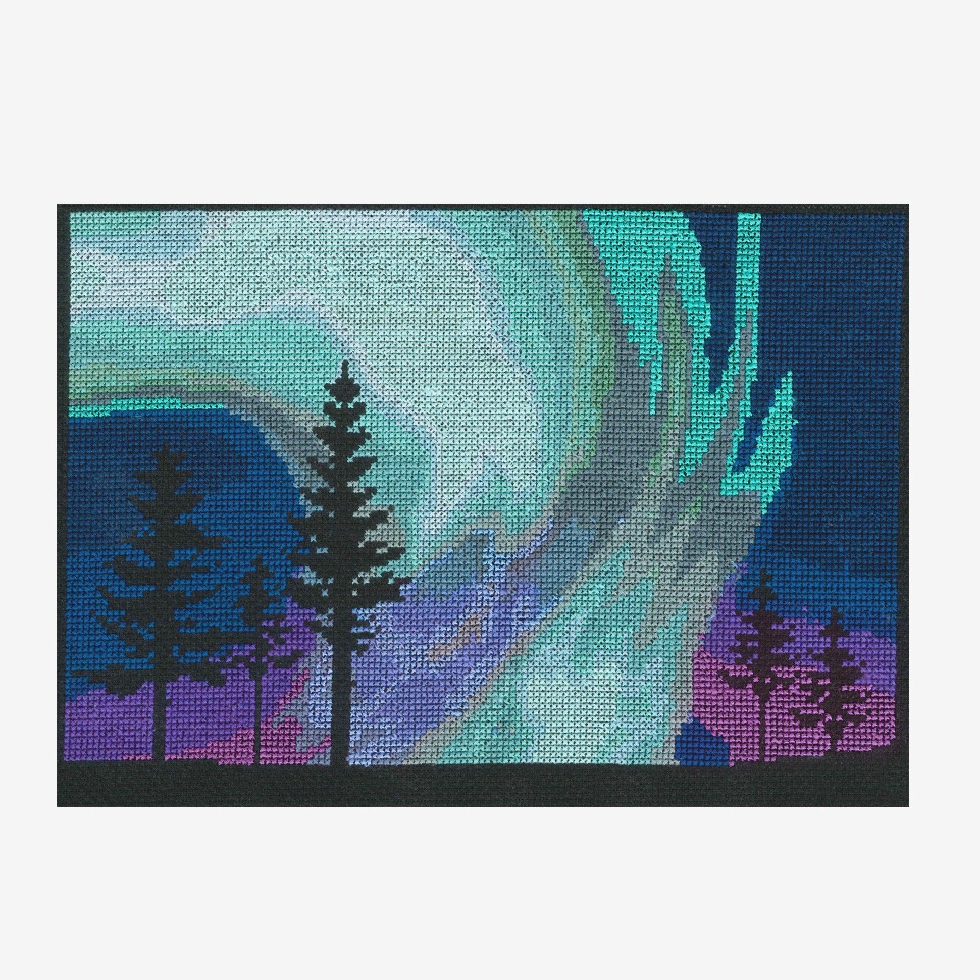 DMC Cross Stitch Kit - Northern Lights DMC Cross Stitch Kits - HobbyJobby