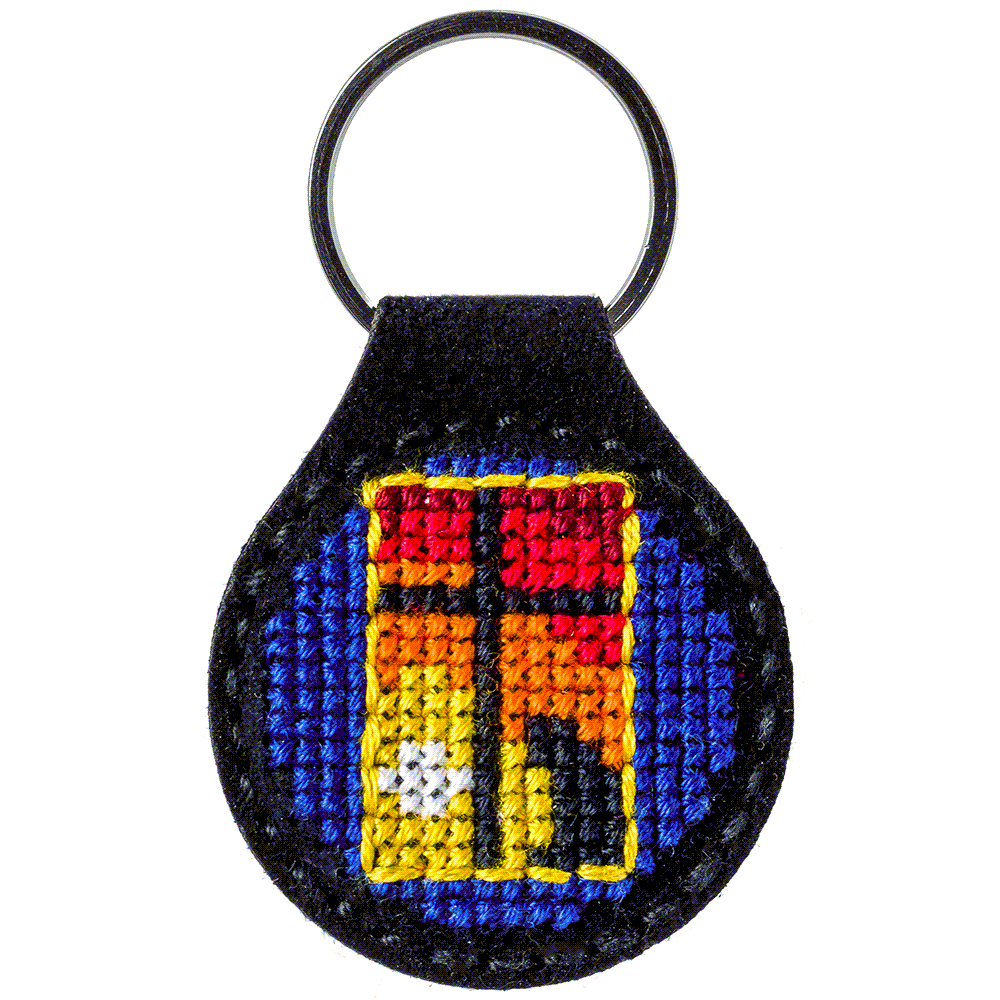 Key Chain Needlecraft Kit - Cross Stitch Kits on Leather Wonderland Crafts Key-Chain Kit - HobbyJobby