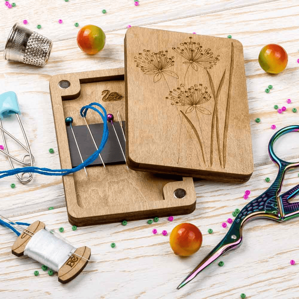 Needle Organizer - Magnetic Needle Storage, Storage Box for Handcraft Wonderland Crafts Needle Cases - HobbyJobby