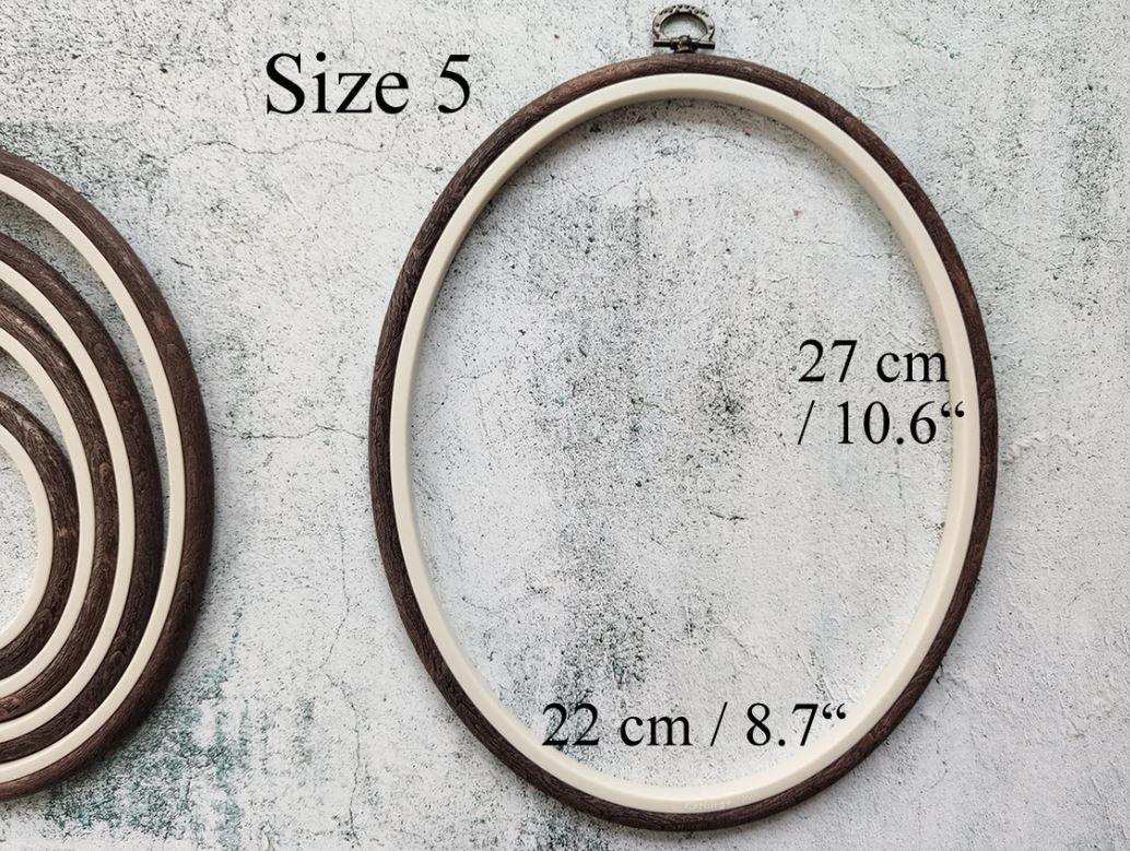 Pink Embroidery Hoop - Oval Nurge Flexible Hoop Hoops - HobbyJobby