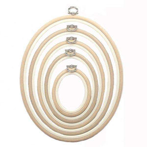 Sand Embroidery Hoop - Oval Nurge Flexible Hoop Hoops - HobbyJobby