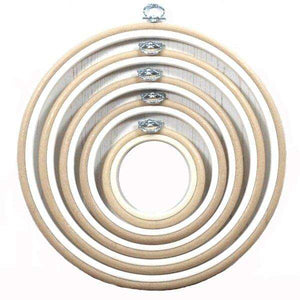 Sand Embroidery Round Hoop - Nurge Flexible Hoop, Round Cross Stitch Hoop Hoops - HobbyJobby