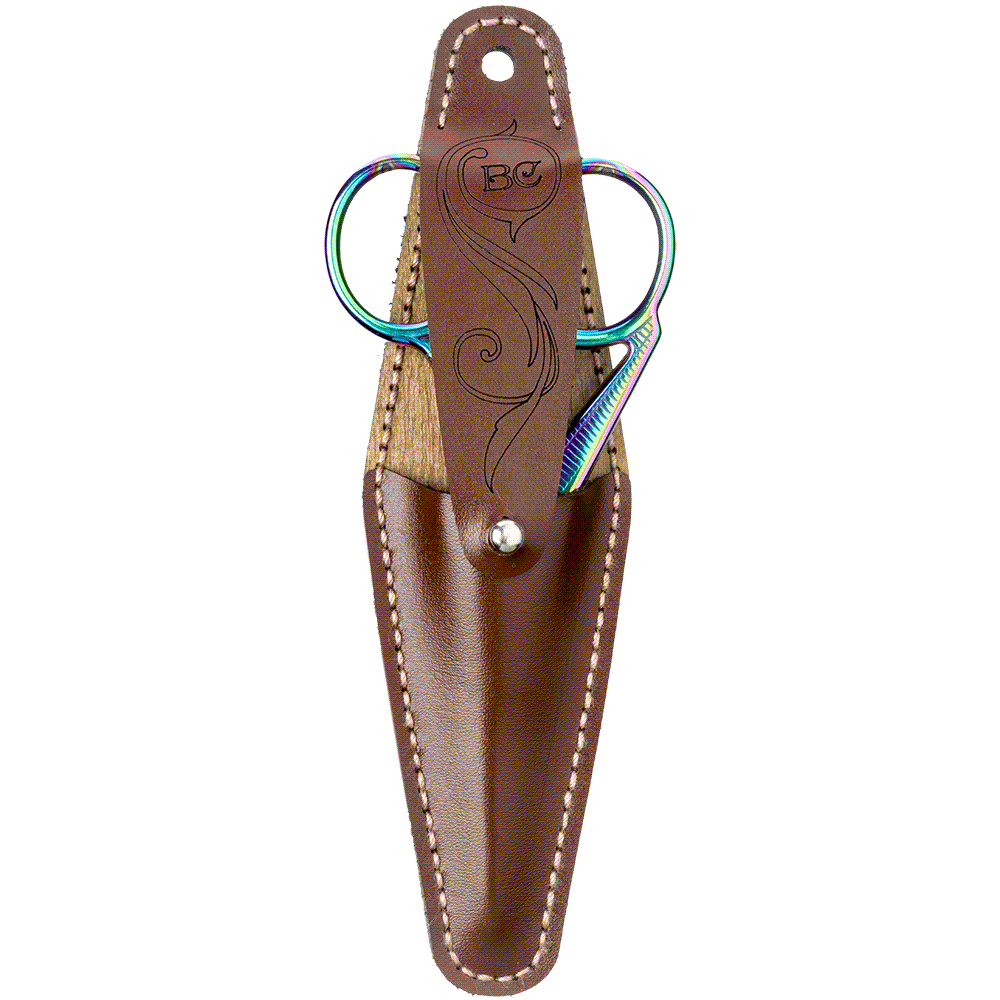 Scissor Case Needlecraft Kit - Leather Scissor Case Wonderland Crafts Scissor Cases - HobbyJobby