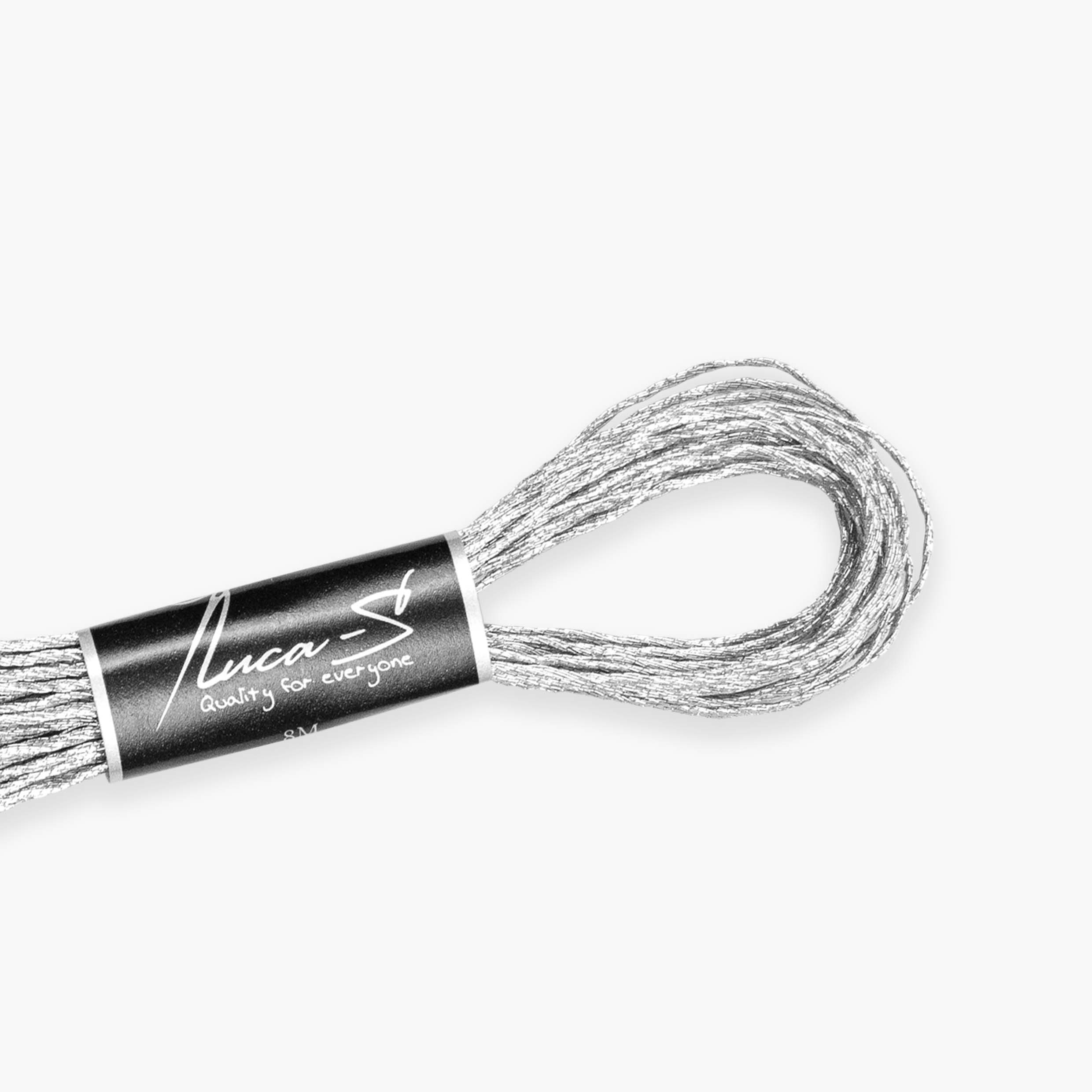 Metallized Embroidery Thread Luca-S - SILVER