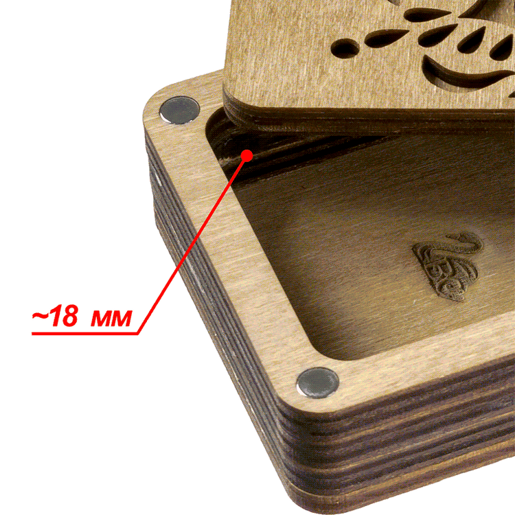 Wooden Storage Box for Handcrafts Wonderland Crafts Organizer Box - HobbyJobby