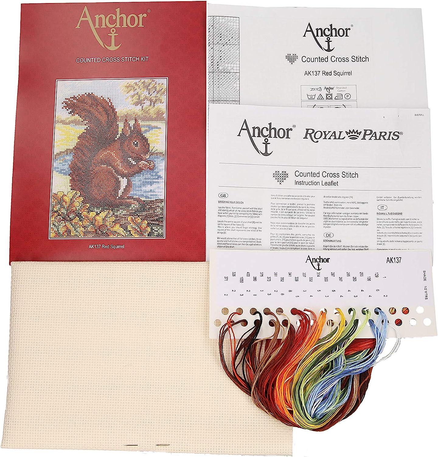 Anchor Cross Stitch Kit - AK137, Red Squirrel - Luca-S Cross Stitch Kits