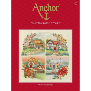 Anchor Cross Stitch Kit - Seasonal Cottages - Luca-S Cross Stitch Kits