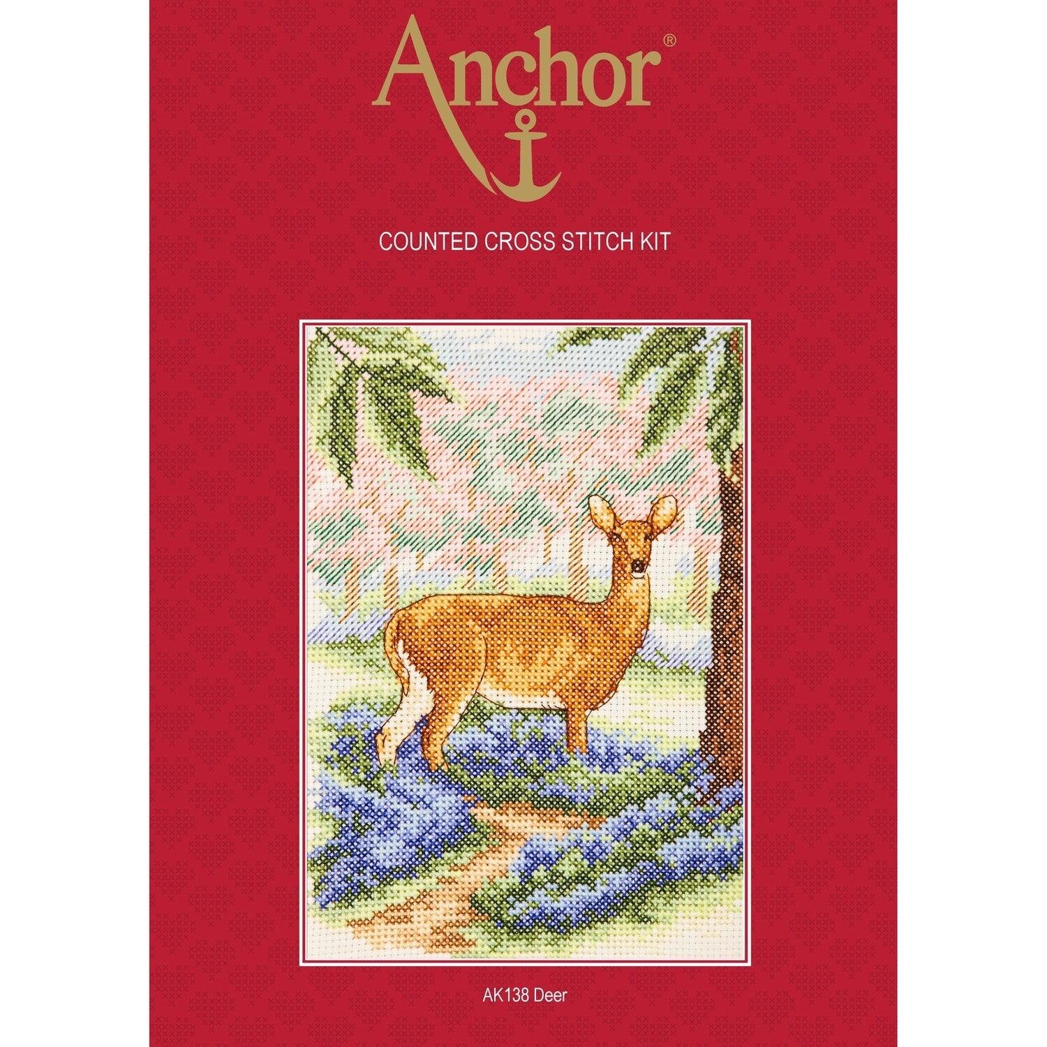 Anchor Essentials Cross Stitch Kit - AK138, Deer - Luca-S Cross Stitch Kits