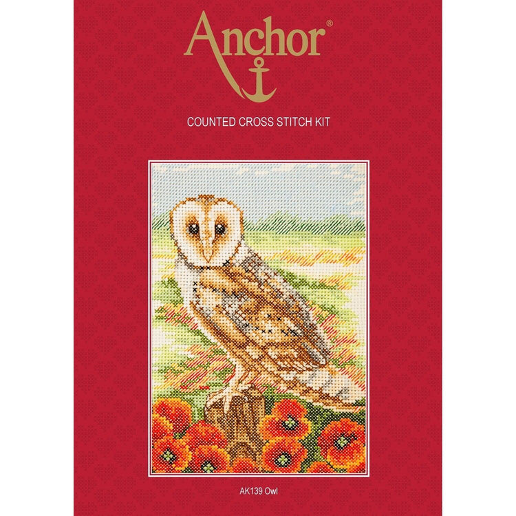 Anchor Essentials Cross Stitch Kit - AK139, Owl - Luca-S Cross Stitch Kits
