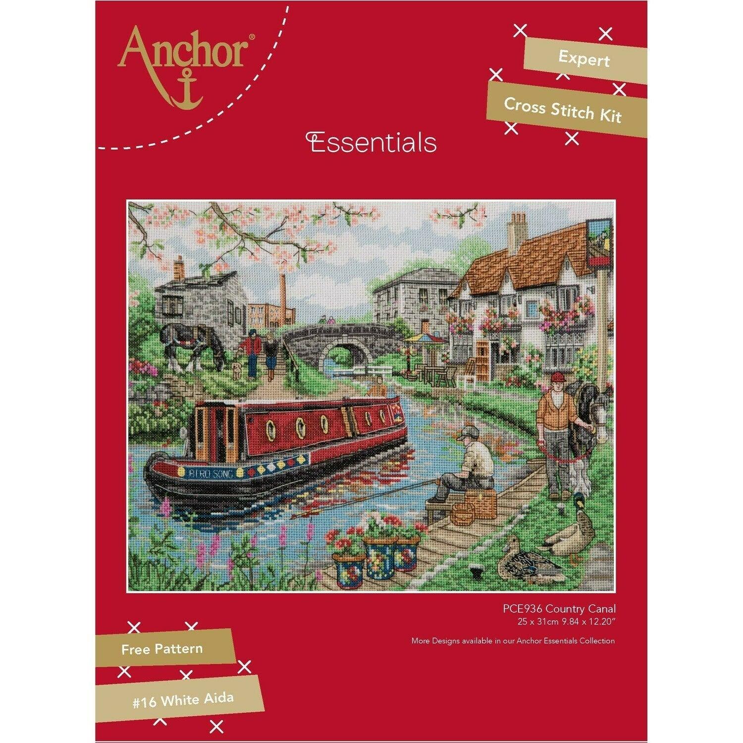 Anchor Essentials Cross Stitch Kit - PCE936, Country Canal - Luca-S Cross Stitch Kits