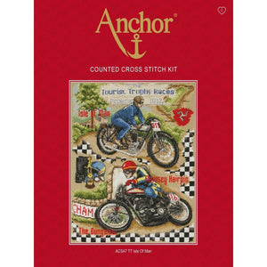 Anchor Essentials Cross Stitch Sampler - ACS47, Isle of Man TT - Luca-S Cross Stitch Kits