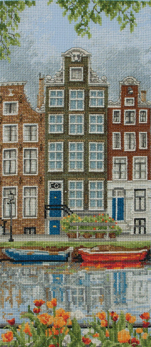 Cross Stitch Kit Anchor - Amsterdam Street Scene - Luca-S Cross Stitch Kits