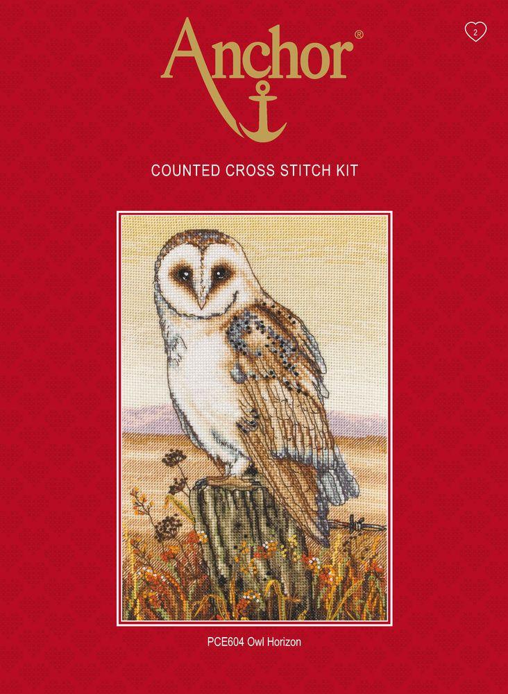Cross Stitch Kit Anchor - Owl Horizon - Luca-S Cross Stitch Kits