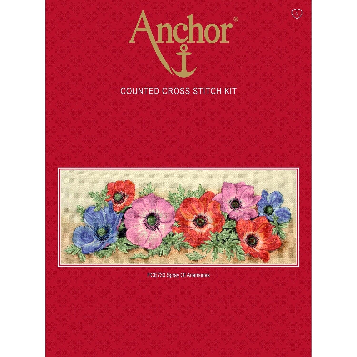 Cross Stitch Kit Anchor - Punch Card Flower - Luca-S Cross Stitch Kits