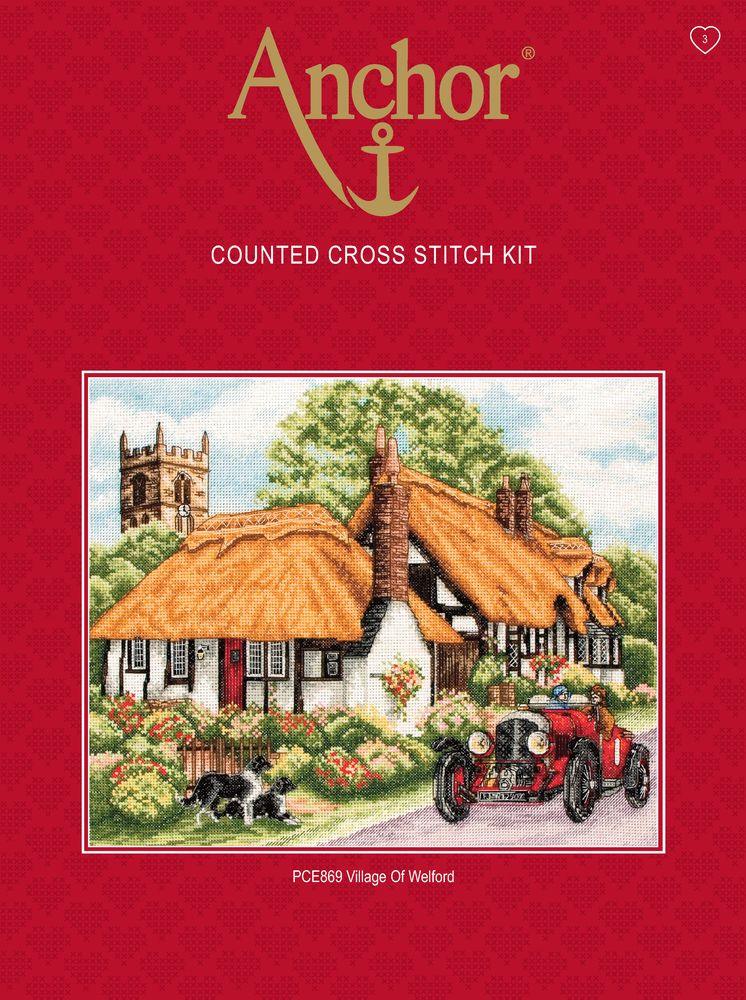 Cross Stitch Kit Anchor - Village Of Welford - Luca-S Cross Stitch Kits