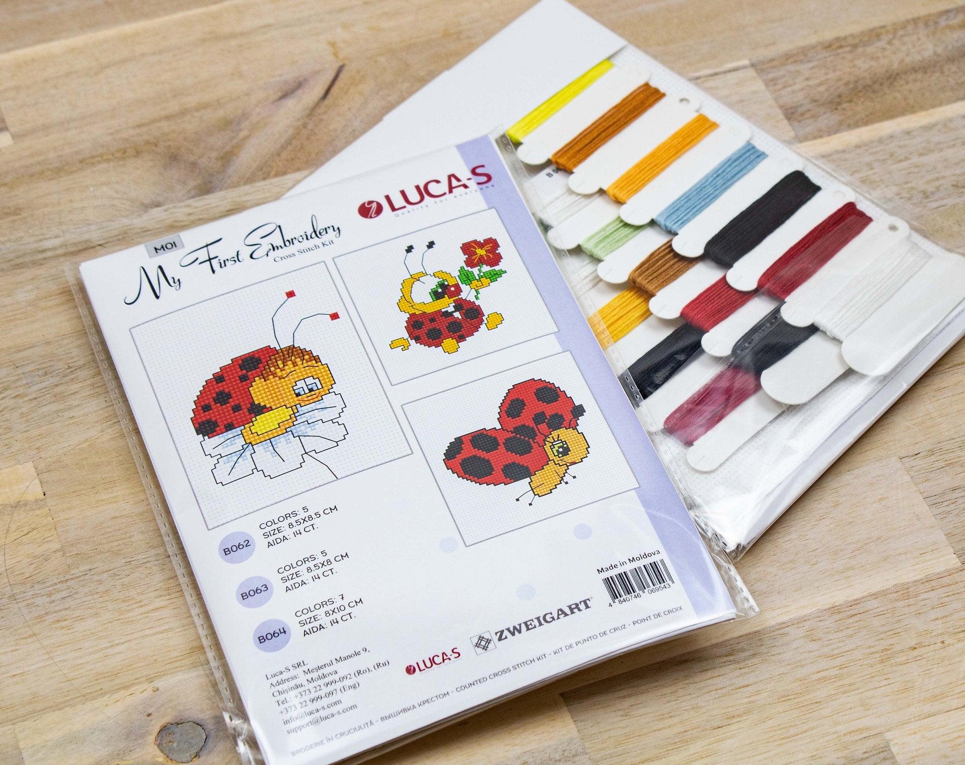 Cross Stitch Kit for Beginners -  Kids Embroidery Kit M01 - Luca-S