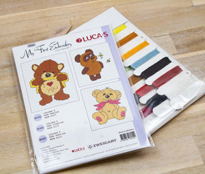 Cross Stitch Kit for Beginners -  Kids Embroidery Kit M02 - Luca-S