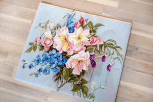 Cross Stitch Kit Luca-S - Bouquet of flowers with BA2362 bells, BA2362 - Luca-S Cross Stitch Kits